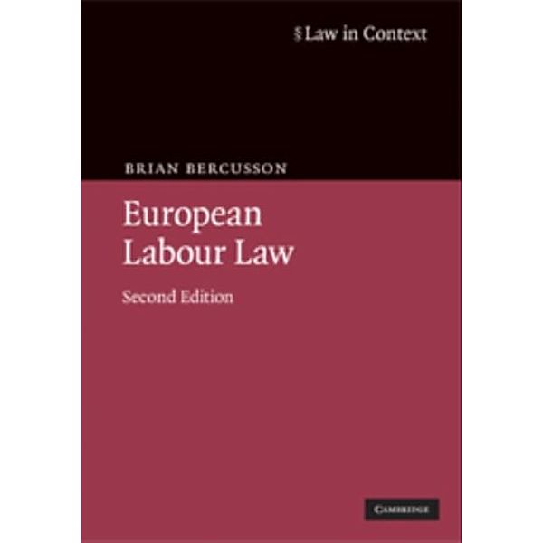 European Labour Law, Brian Bercusson