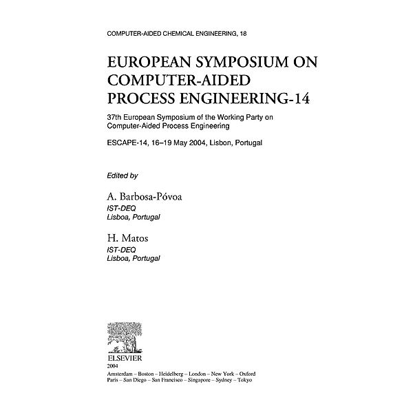 European Symposium on Computer Aided Process Engineering - 14