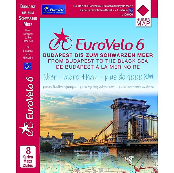 EuroVelo6 (Budapest - Schwarzes Meer) 1:100 000