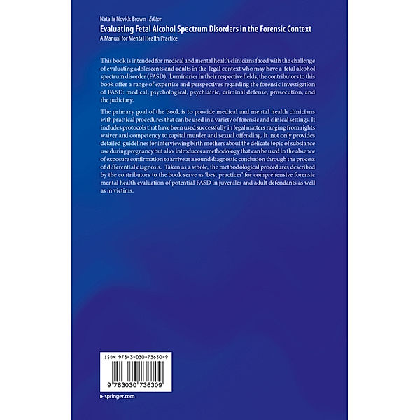 Evaluating Fetal Alcohol Spectrum Disorders in the Forensic Context