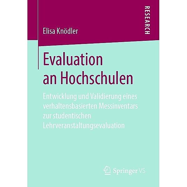 Evaluation an Hochschulen, Elisa Knödler