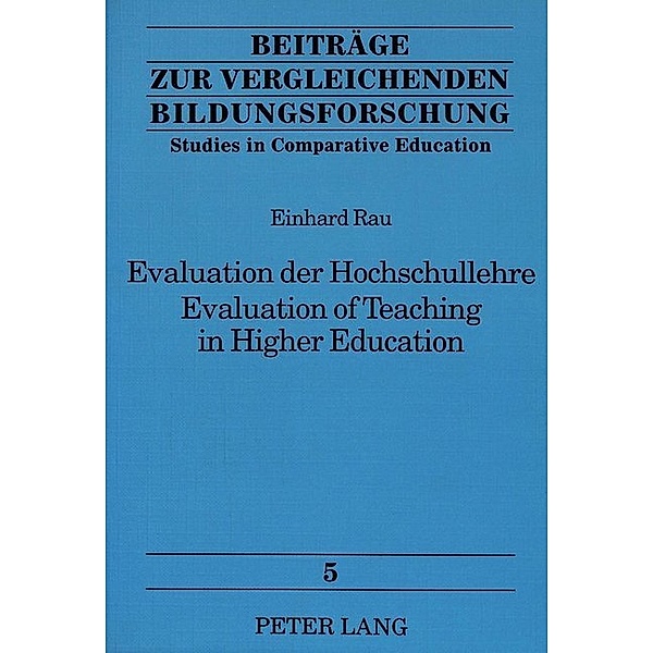 Evaluation der Hochschullehre- Evaluation of Teaching in Higher Education, Einhard Rau