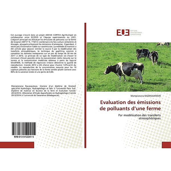 Evaluation des émissions de polluants d'une ferme, Mampionona RAZANAJATOVO