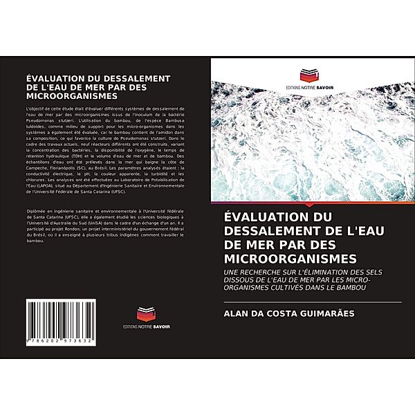 ÉVALUATION DU DESSALEMENT DE L'EAU DE MER PAR DES MICROORGANISMES, Alan da Costa Guimarães