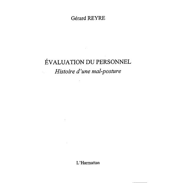 Evaluation du personnel / Hors-collection, Gerard Reyre