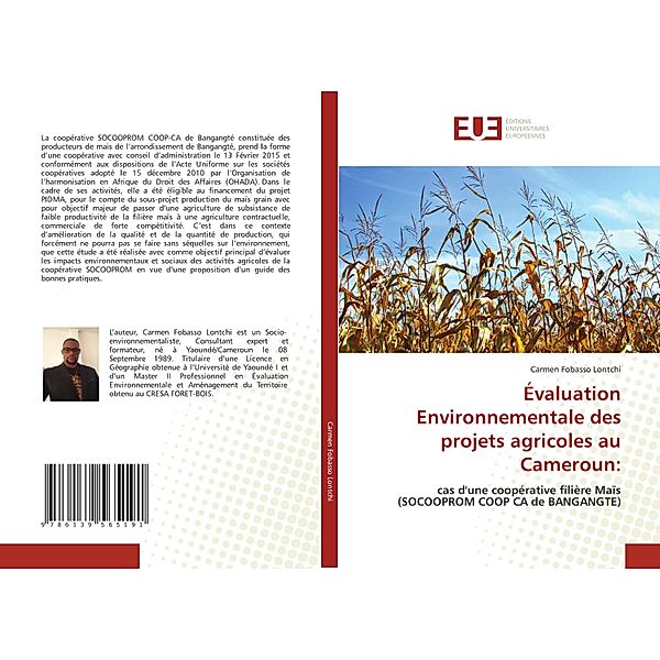 Évaluation Environnementale des projets agricoles au Cameroun:, Carmen Fobasso Lontchi