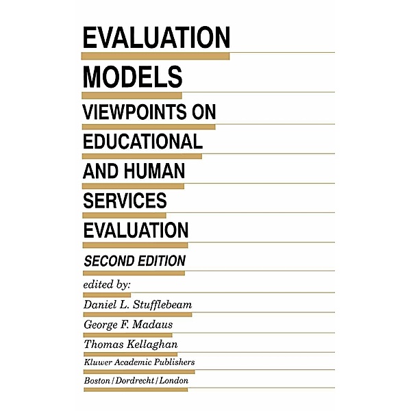 Evaluation Models / Evaluation in Education and Human Services Bd.49