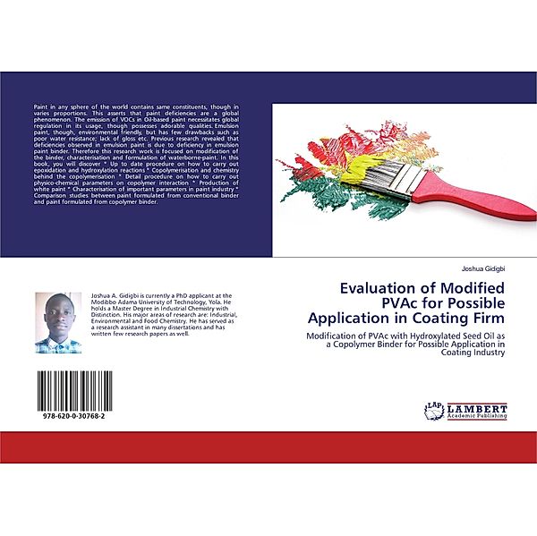 Evaluation of Modified PVAc for Possible Application in Coating Firm, Joshua Gidigbi