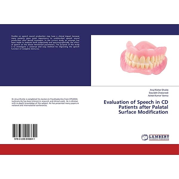 Evaluation of Speech in CD Patients after Palatal Surface Modification, Anuj Kishor Shukla, Saurabh Chaturvedi, Ashok Kumar Verma