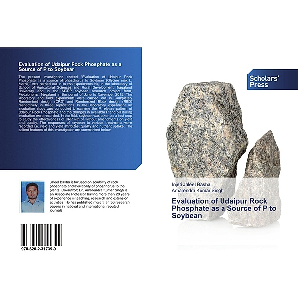 Evaluation of Udaipur Rock Phosphate as a Source of P to Soybean, Injeti Jaleel Basha, Amarendra Kumar Singh