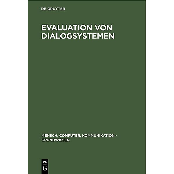 Evaluation von Dialogsystemen