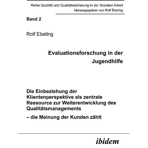 Evaluationsforschung in der Jugendhilfe, Rolf Ebeling