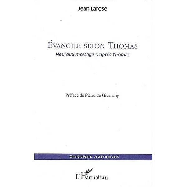 Evangile selon thomas / Hors-collection, Raimondi Francois