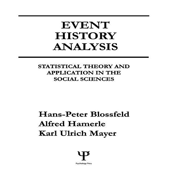 Event History Analysis, Hans-Peter Blossfeld, Alfred Hamerle, Karl Ulrich Mayer