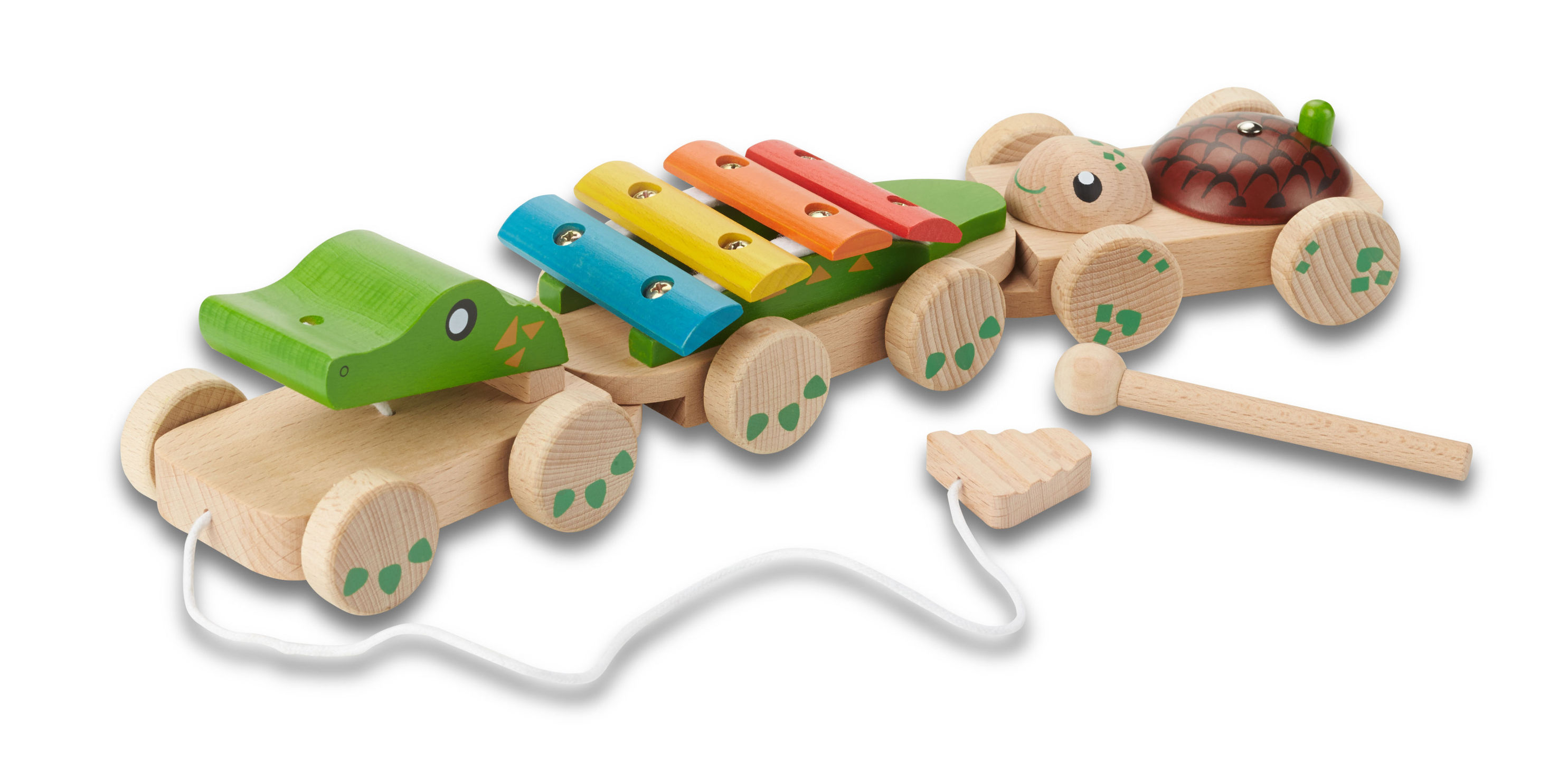 EverEarth Nachzieh-Spielzeug Musikalische Tiere, 4-teilig aus Holz |  Weltbild.de