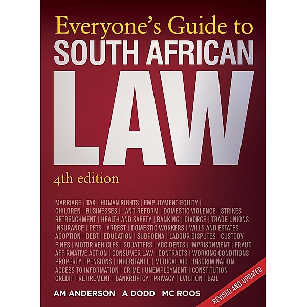 Everyone's Guide to South African Law, Adriaan Anderson