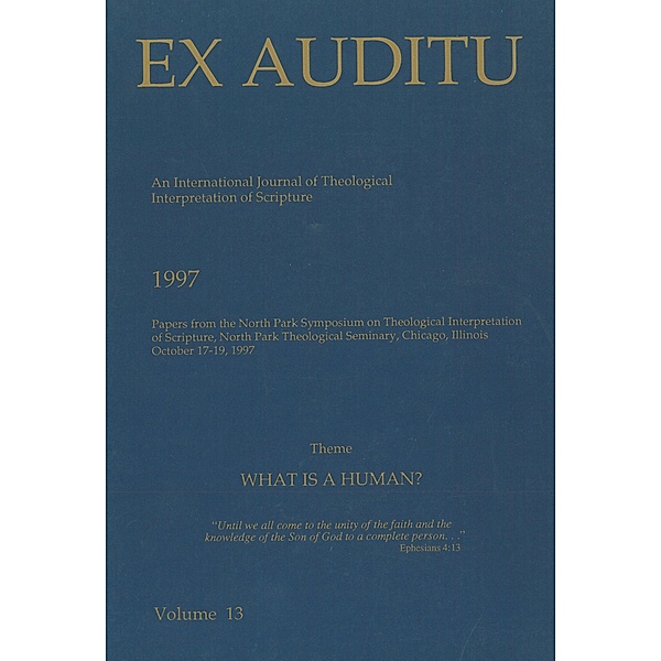 Ex Auditu - Volume 13 / Ex Auditu Bd.13