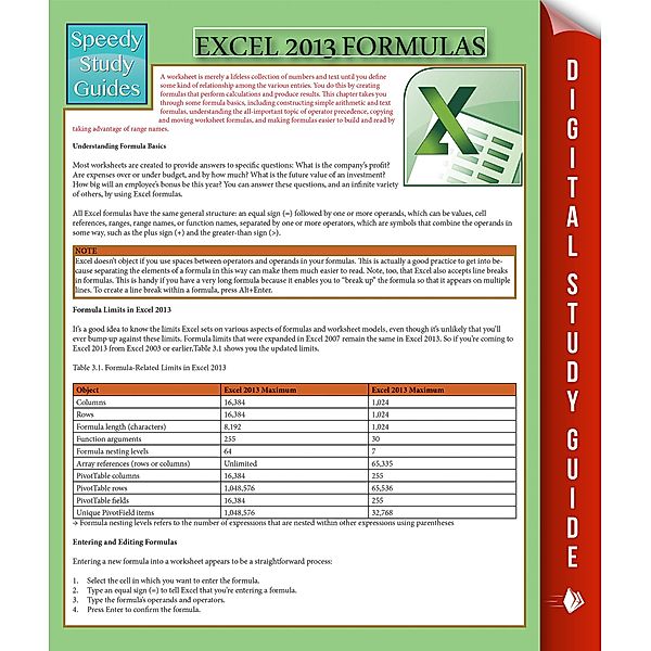 Excel 2013 Formulas / Dot EDU, Speedy Publishing