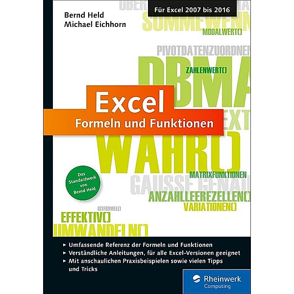 Excel - Formeln und Funktionen / Rheinwerk Computing, Bernd Held, Michael Eichhorn