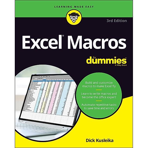 Excel Macros For Dummies, Dick Kusleika