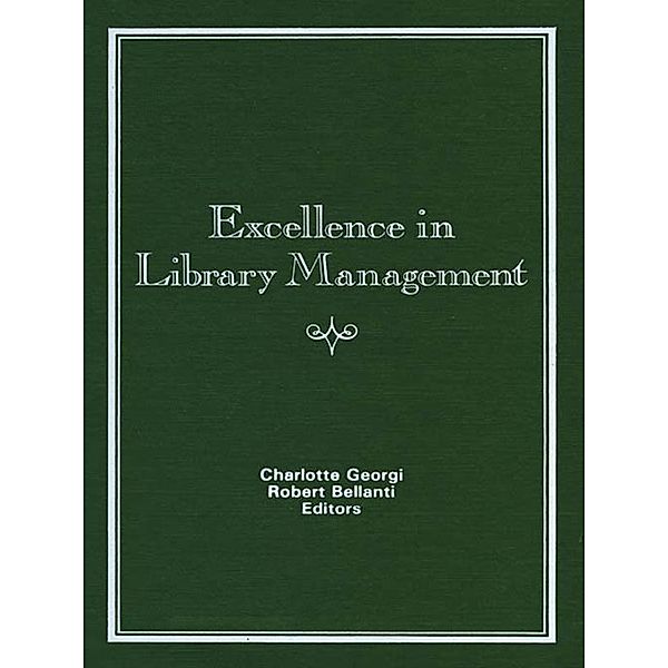 Excellence in Library Management, Charlotte Georgi, Robert Bellanti, Frances Karr Holbrook