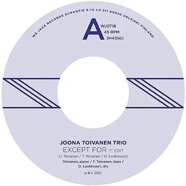 Except For/Keyboard Study No. 2, Joona Toivanen Trio