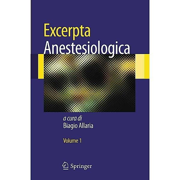 Excerpta Anestesiologica, Biagio Allaria