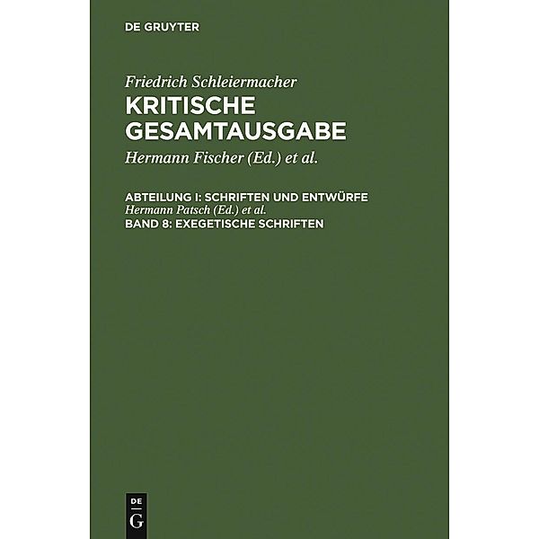 Exegetische Schriften