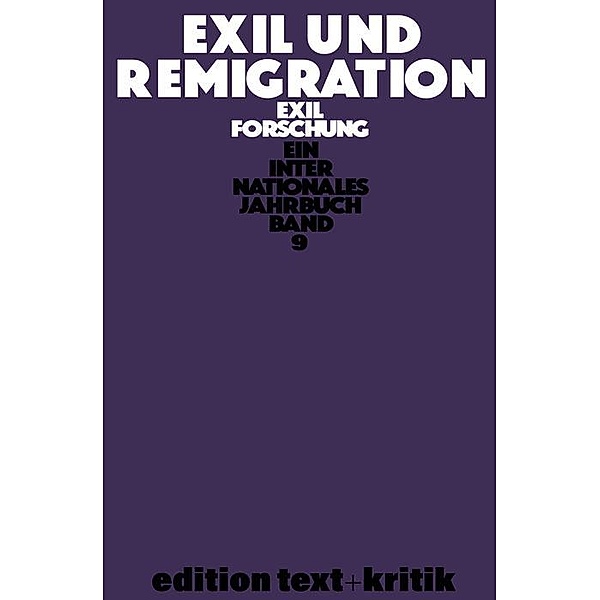 Exil und Remigration / Exilforschung (DeGruyter)