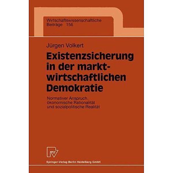 Existenzsicherung in der marktwirtschaftlichen Demokratie, Jürgen Volkert