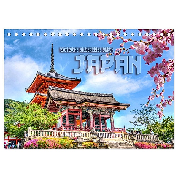 Exotische Bilderreise durch Japan (Tischkalender 2024 DIN A5 quer), CALVENDO Monatskalender, Renate Bleicher