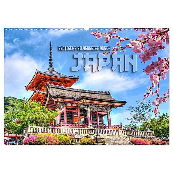 Exotische Bilderreise durch Japan (Wandkalender 2024 DIN A2 quer), CALVENDO Monatskalender, Renate Bleicher