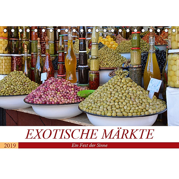 Exotische Märkte (Tischkalender 2019 DIN A5 quer), Ingrid Franz