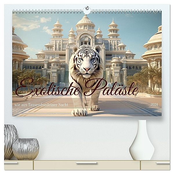 Exotische Paläste (hochwertiger Premium Wandkalender 2024 DIN A2 quer), Kunstdruck in Hochglanz, Calvendo, Daniela Tapper