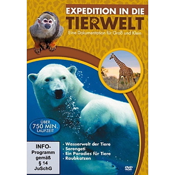 Expedition in die Tierwelt, 4 DVDs, Diverse Interpreten
