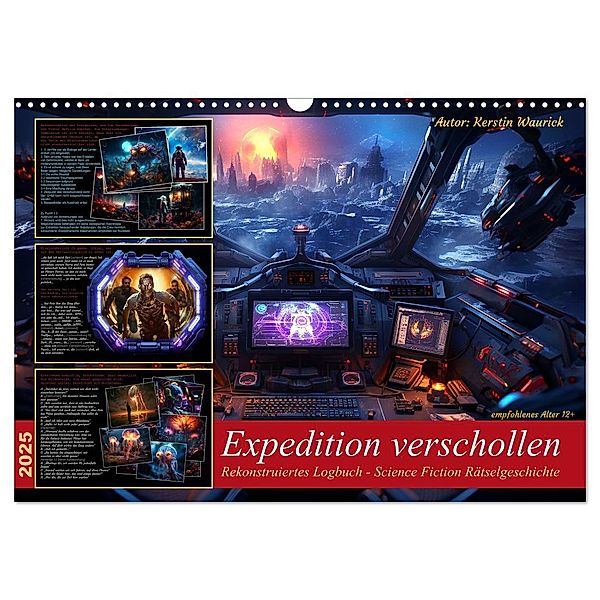 Expedition verschollen (Wandkalender 2025 DIN A3 quer), CALVENDO Monatskalender, Calvendo, Kerstin Waurick