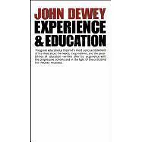 Experience And Education, John Dewey