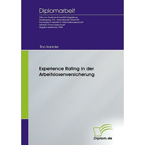 Experience Rating in der Arbeitslosenversicherung, Tino Kanicke