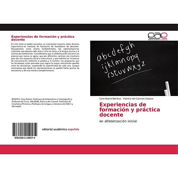 Experiencias de formación y práctica docente, Cora Noemí Benítez, Patricia del Carmen Salazar