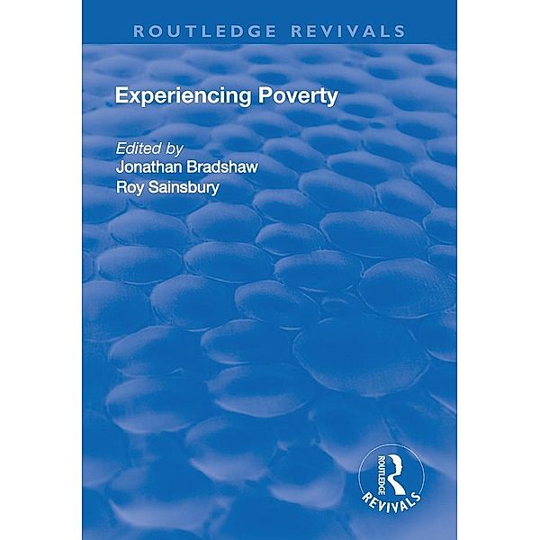 Experiencing Poverty, Jonathan Bradshaw, Roy Sainsbury