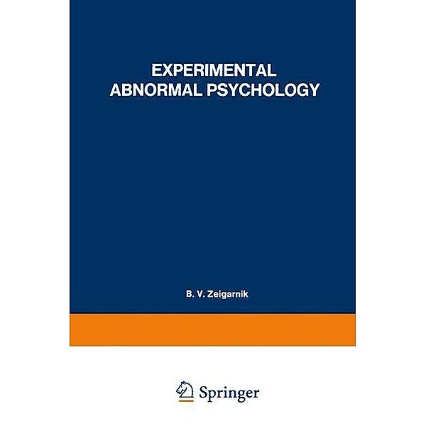 Experimental Abnormal Psychology, B. Zeigarnik