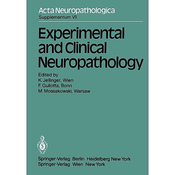 Experimental and Clinical Neuropathology / Acta Neuropathologica Supplementa Bd.7