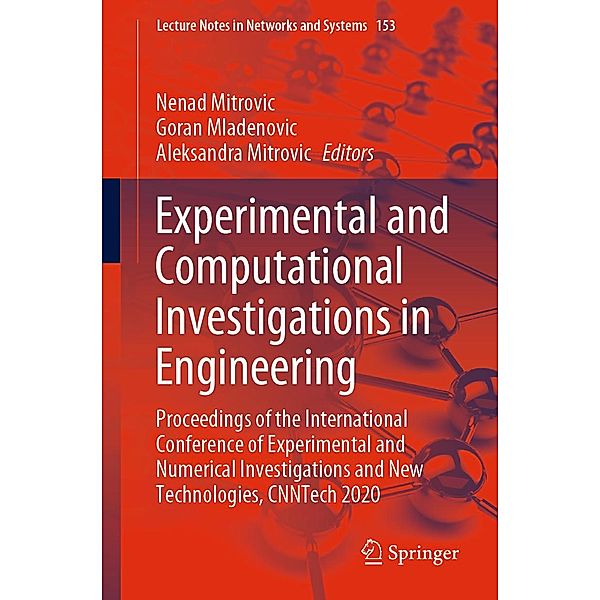 Experimental and Computational Investigations in Engineering / Lecture Notes in Networks and Systems Bd.153