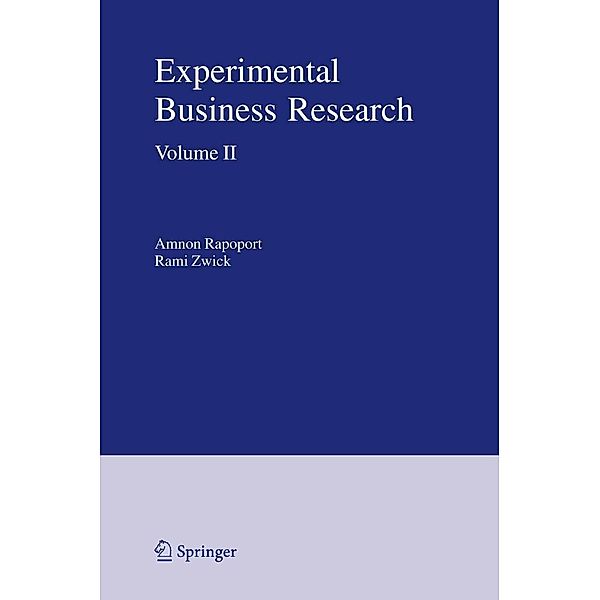 Experimental Business Research