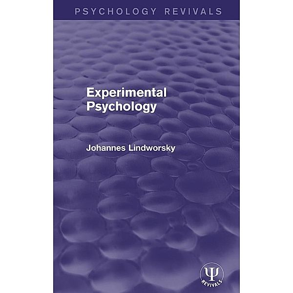 Experimental Psychology, Johannes Lindworsky