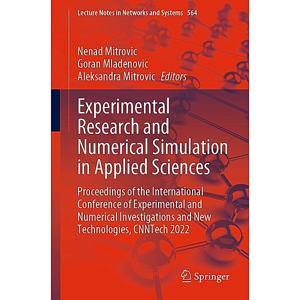 Experimental Research and Numerical Simulation in Applied Sciences / Lecture Notes in Networks and Systems Bd.564