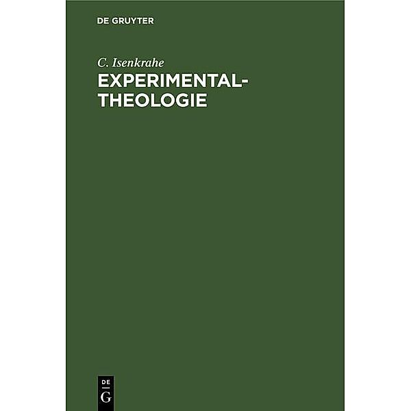 Experimental-Theologie, C. Isenkrahe