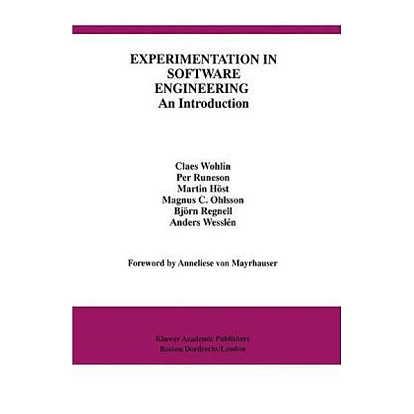 Experimentation in Software Engineering, Claes Wohlin, Clases Wohlin, Per Runeson