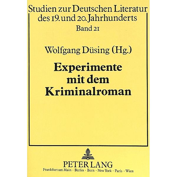 Experimente mit dem Kriminalroman