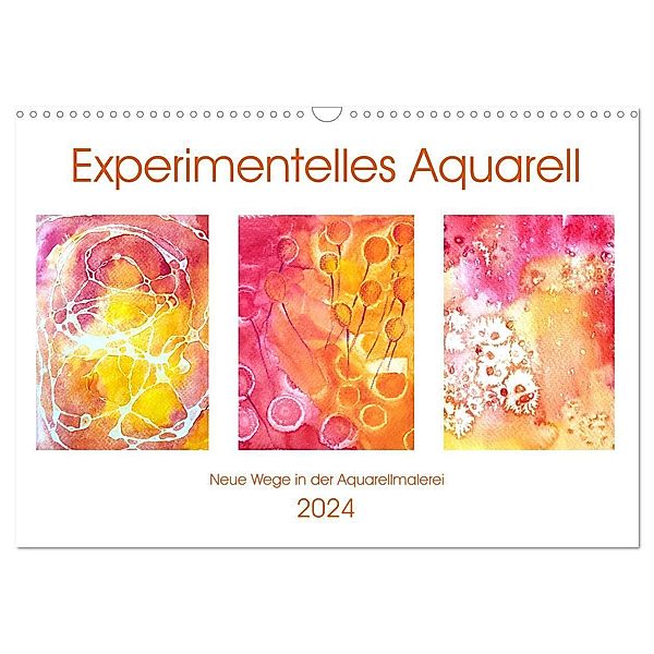 Experimentelles Aquarell - Neue Wege in der Aquarellmalerei (Wandkalender 2024 DIN A3 quer), CALVENDO Monatskalender, Michaela Schimmack